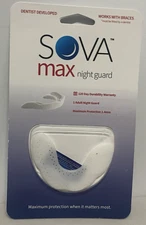 Sova Max Night Guard Mouthguard New Sealed Dental Molding Clenching White 2.4mm