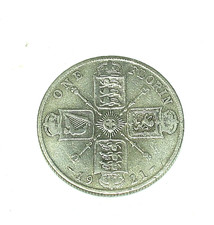 1921 King George V FLORIN You are buying the coin in the photo.