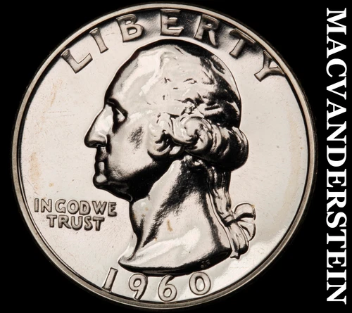 1960 Washington Quarter- Silver- Choice Gem Proof Luster No Reserve #J4178