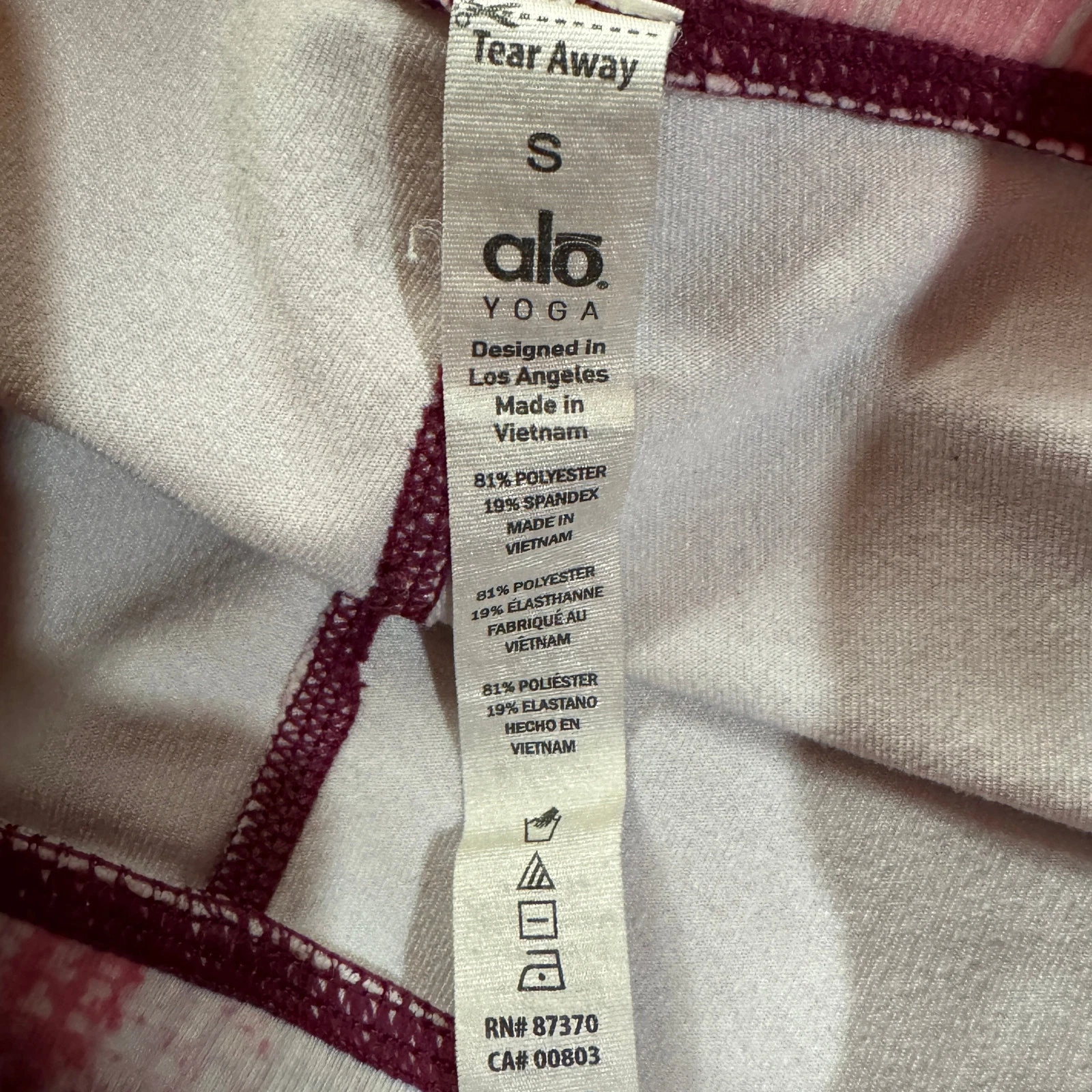 alo-yoga airbrush low-rise pocket stretch desert sunset leggings