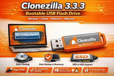 Clonezilla Linux Latest Edition Bootable USB Flash Drive