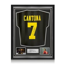 Eric Cantona Signed Manchester United 1994-96 Away Shirt. Superior Frame