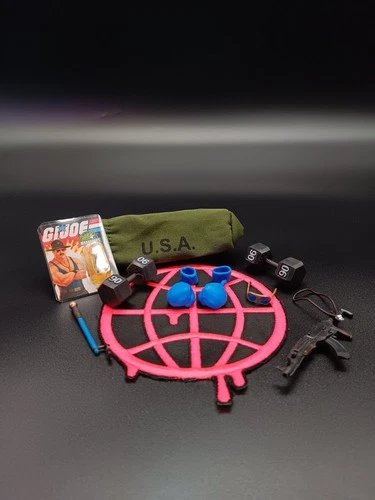 GI Joe Classified Sgt Slaughter Fodder Lot 1/12 Scale Figure Accessories A3