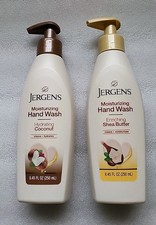 2x Variety Jergens Hand Wash | Shea |  Coconut Scents | 8.45 oz