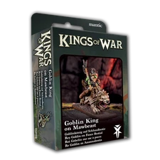 Goblin King on Mawbeast - Kings of War Mantic 28mm for Warhammer Fantasy D&D DND