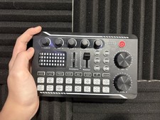 Live Sound Card Audio Mixer USB Podcast Streaming Voice Changer Sound Board