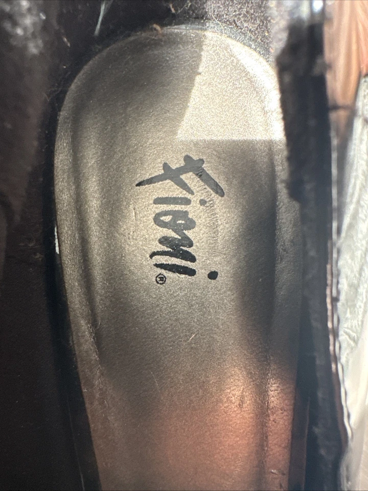 Zapatos de tacón alto Fioni negros de charol sintético zapatos Stiletto 62642-04 talla 7 Foto 2 de 3