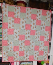 Handmade "Winnie the Pooh" Baby Quilt / new
