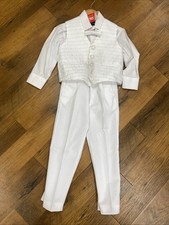 Age 3 Years White Shirt Trousers And Waistcoat From Wedding Boutique Display