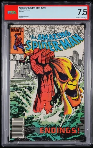 Marvel Comics Amazing Spider-Man #251 (1984) PSA 7.5 - Spider-Man & Hobgoblln *4