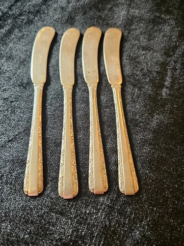 4 Towle Candlelight Sterling Silver Flat Butter Spreaders 5-7/8" 107 Grams