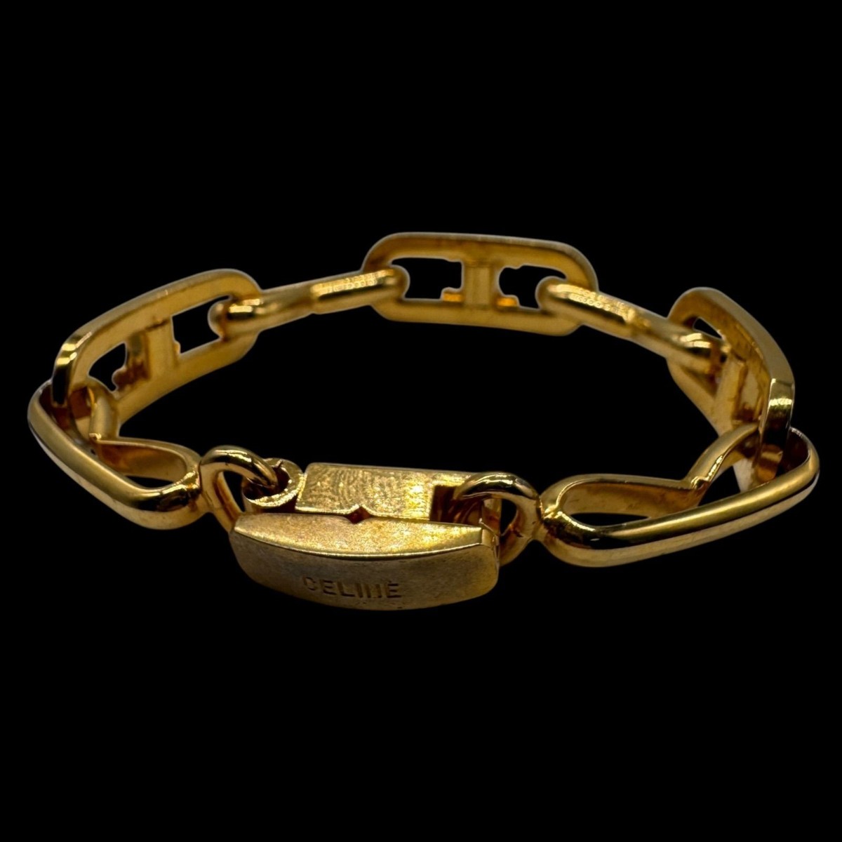 y2k old CELINE Triomphe Bracelet Gold 【公式通販】