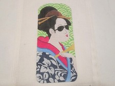 ASIAN WOMAN-KIRK  BRADLEY-HANDPAINTED NEEDLEPOINT CANVAS