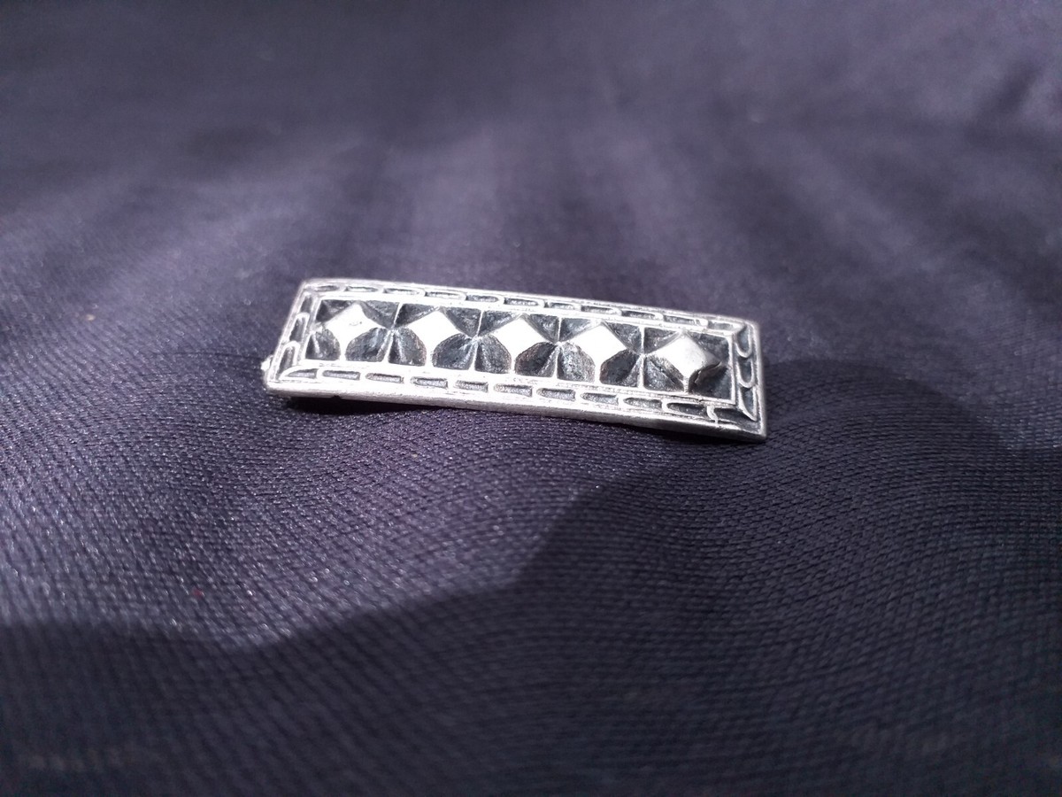Broche Ancienne En Argent Massif Henry Teguy - Style Art Déco, Pays Basque, Occasion