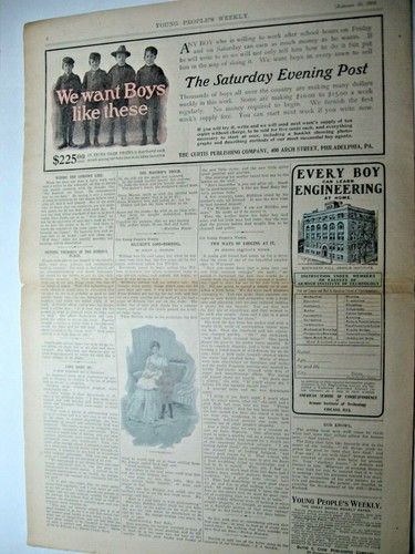 1903 Young Peoples' Weekly Newspaper - Picture 2 of 2