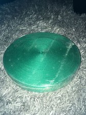 25 yards Heavy Polypropylene Poly Webbing 1 Inch Green Strapping