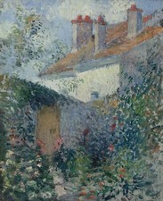 The Houses at Pontoise : Camille Pissarro : 1878  :  Archival Quality Art Print