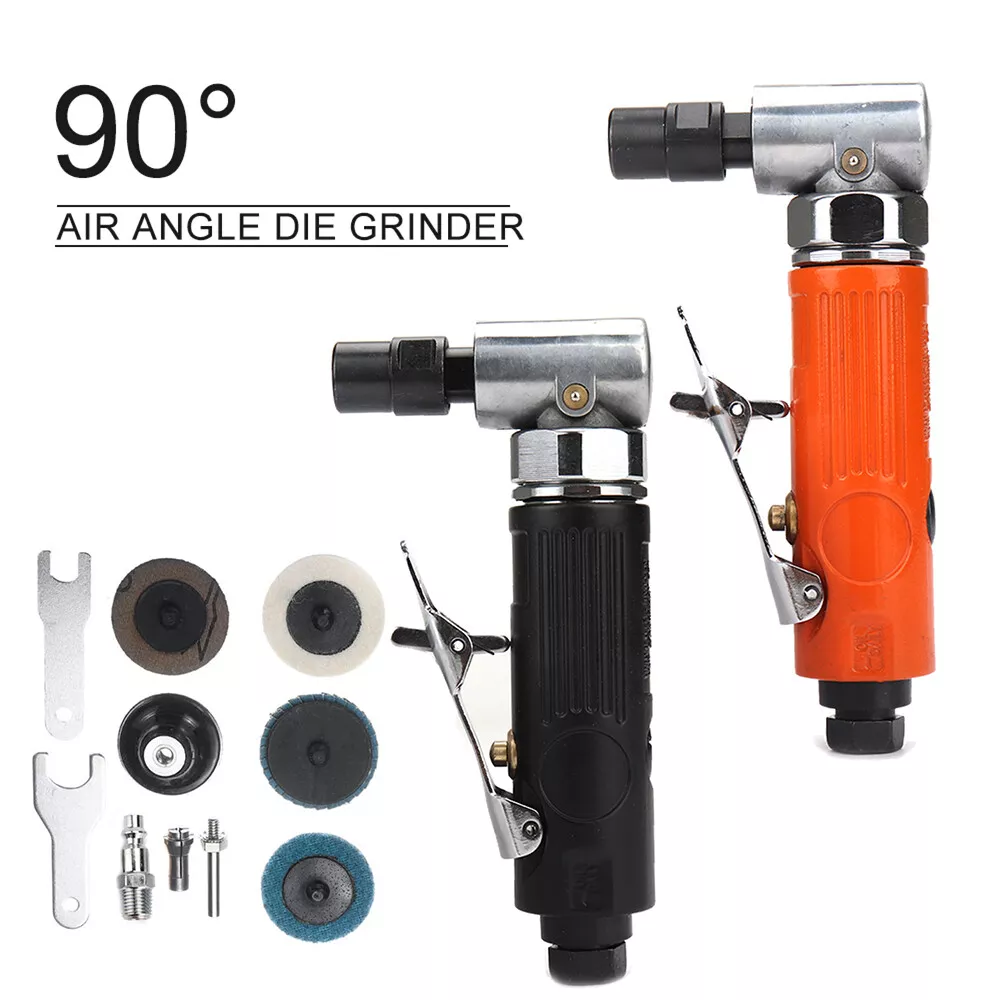 1/4 1/8 Air Angle Die Grinder 90 Degree Pneumatic Grinding Machine Cut  Off Set