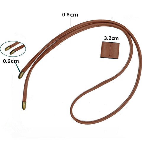 100 cm PU Leather Drawstring Lace for Bucket Bag Handbag NEW - Picture 2 of 8