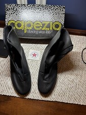 NOS VINTAGE CAPEZIO Dance Tap Shoes Booties Adult Black Size 5.5W