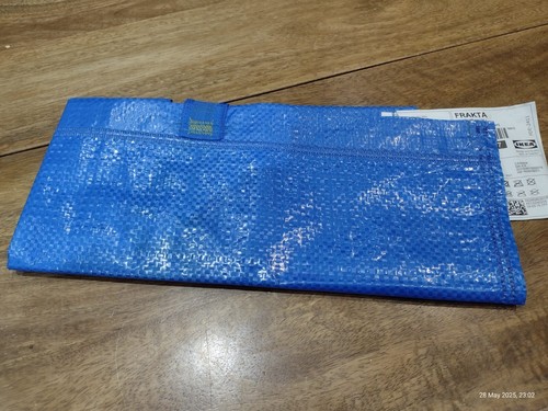 IKEA Frakta blau mittel Aufbewahrung Wäschesäcke 36L - mittlere Tragetasche 45x18x45cm