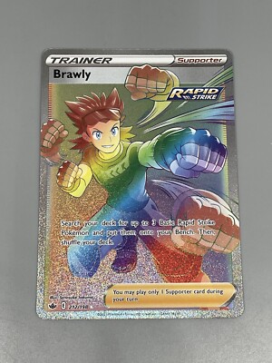 brawly pokemon card Photos are ours of our stock. Chilling Reign 212/198 Brawly (Rainbow