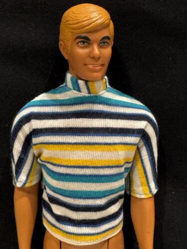 Barbie Ken Vintage Mod Style Homemade Top Metal Snaps OOAK No Doll