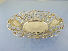OPEN LATTICE SCROLL OVAL BOWL 800 SILVER BY unbranded SPAIN