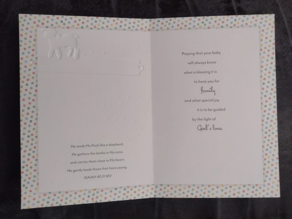 Christian Greeting Card, On Your Baby's Special Day - Imagem 2 de 3