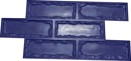 vertical cement rubber stamp concrete mold slate cement mold - Picture 3 of 3