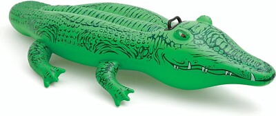 Aufblasbarer Lil Gator Krokodil Fahrt am Strand Schwimmbad Kinder Schwimmer 66''x34''