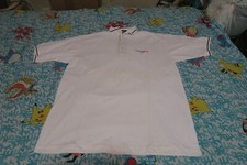 Vintage Delta Express 2000 Air Lines Logo Golf Polo Shirt Size Large White
