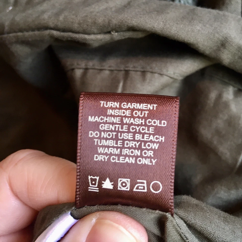 Chaqueta de retazos para mujer talla L verde oliva manga 3/4 frente abierto boho Foto 4 de 4