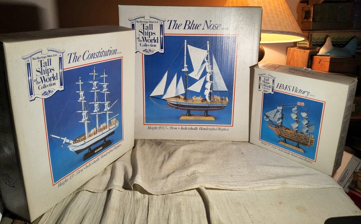 3) DIFFERENT HERITAGE MINT TALL SHIPS OF THE WORLD-BLUE NOSE