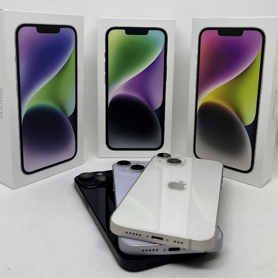 Apple iPhone 14 GUT Schwarz Weiß Blau Lila Rot 128GB 256GB 512 OVP Ohne Simlock - Bild 4 von 4