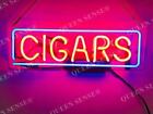 Cigars Visual Shop Neon Light Sign Display Club Handmade Wall Night Lamp 14"