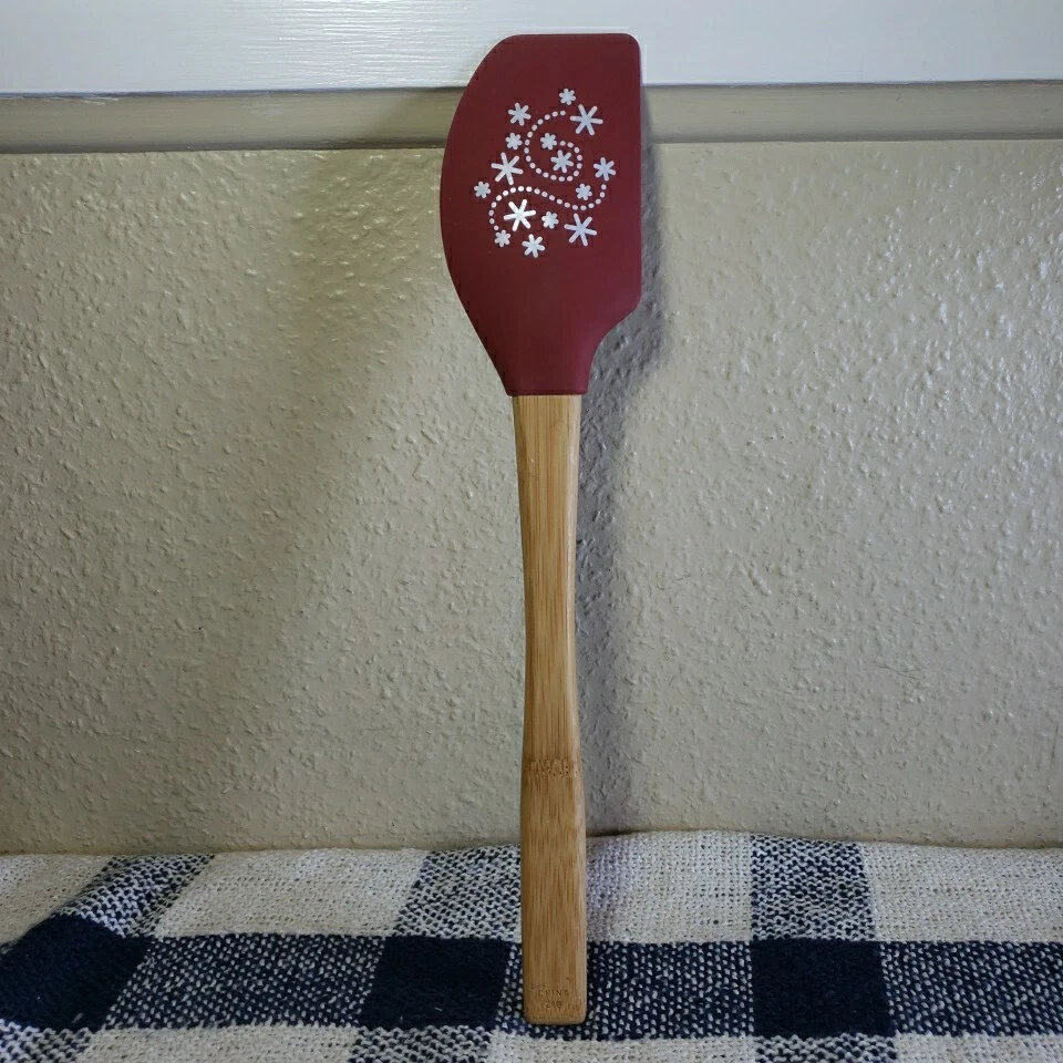Pampered Chef Holiday Scraper 13 Inches Silicone Spatula Christmas Retired - Image 2 of 4