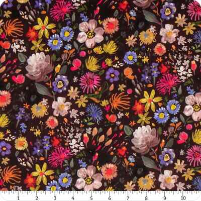 Autumn Floral MINKY August Wren for Dear Stella Fabrics 6 yds