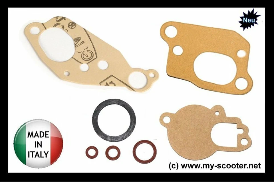 Vespa Si Vergaserdichtsatz Dichtung Cosa 125 150 200, Getrenntschmierung - Bild 1 von 1