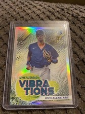 2022 Bowman chrome Virtuosic vibrations Kevin Alcantara Chicago Cubs VV-11