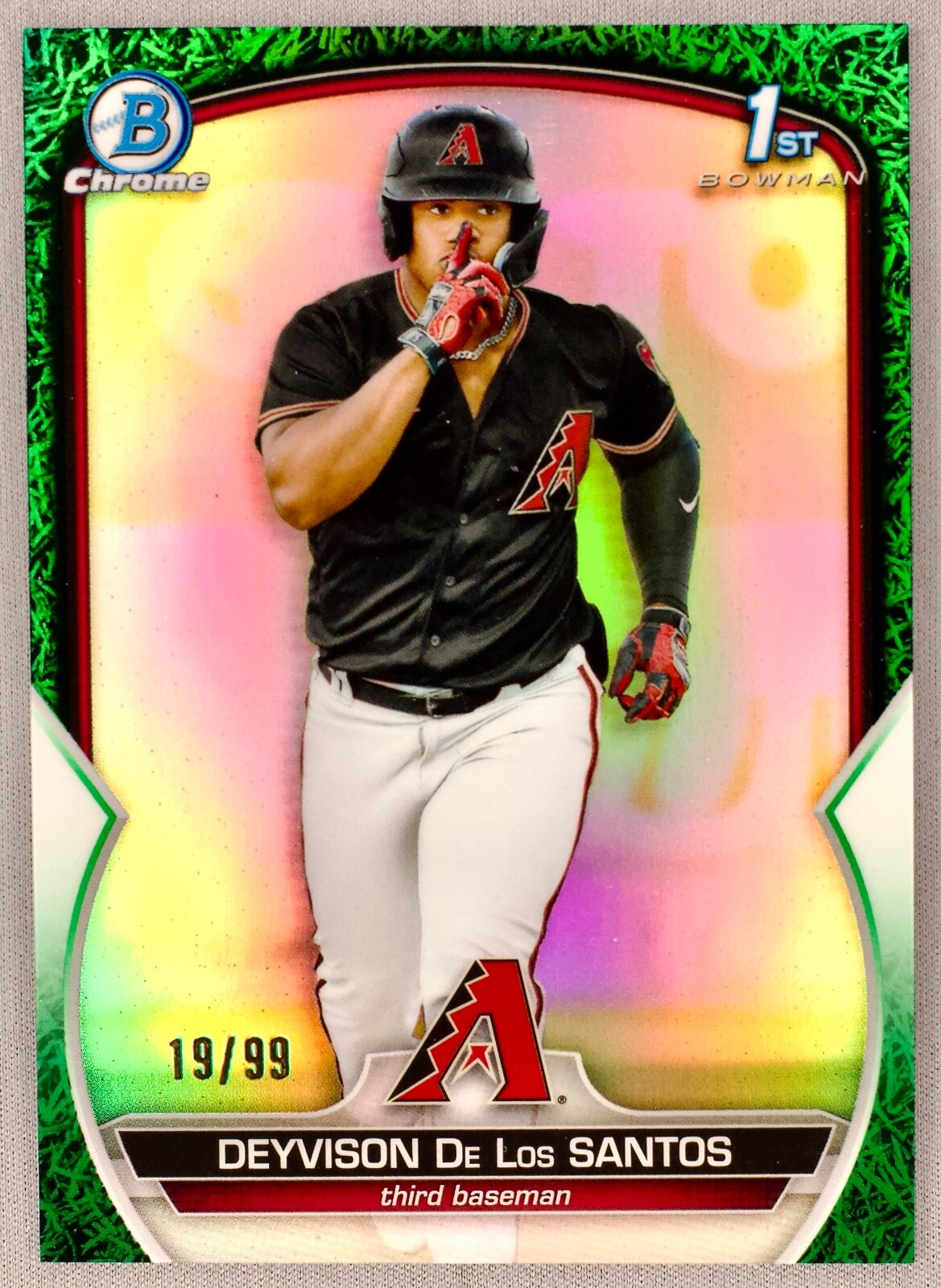 2023 Bowman Chrome Prospects 1st Deyvison De Los Santos #BCP-116 Green Grass /99