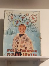 Vintage CAROL HEISS World Champion Size 7 Figure Skates in Box SKATING OLYMPIC