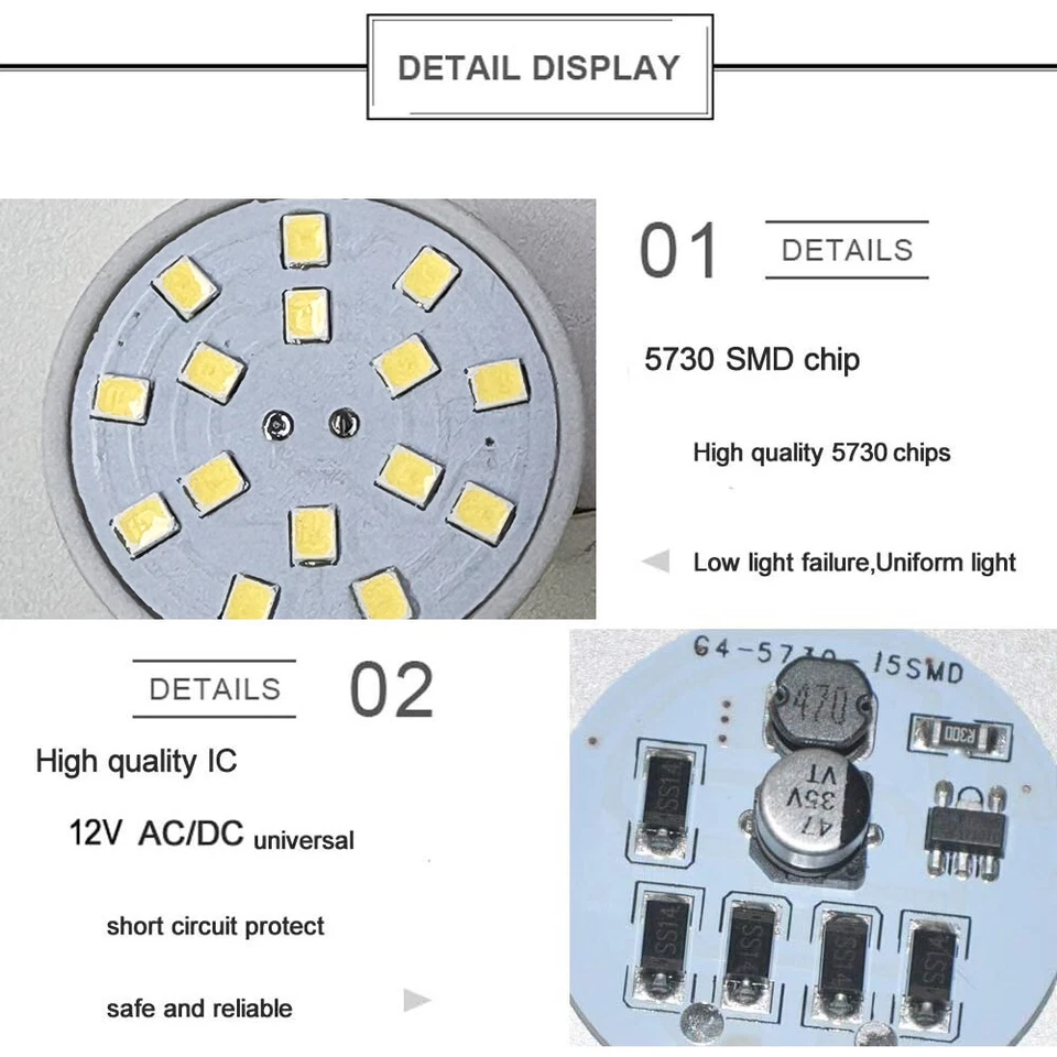6-10x MR11 GU4 LED Birne Glühbirne 12V Leuchtmittel 5W Lampe Warmweiß Kaltweiß - Bild 4 von 4