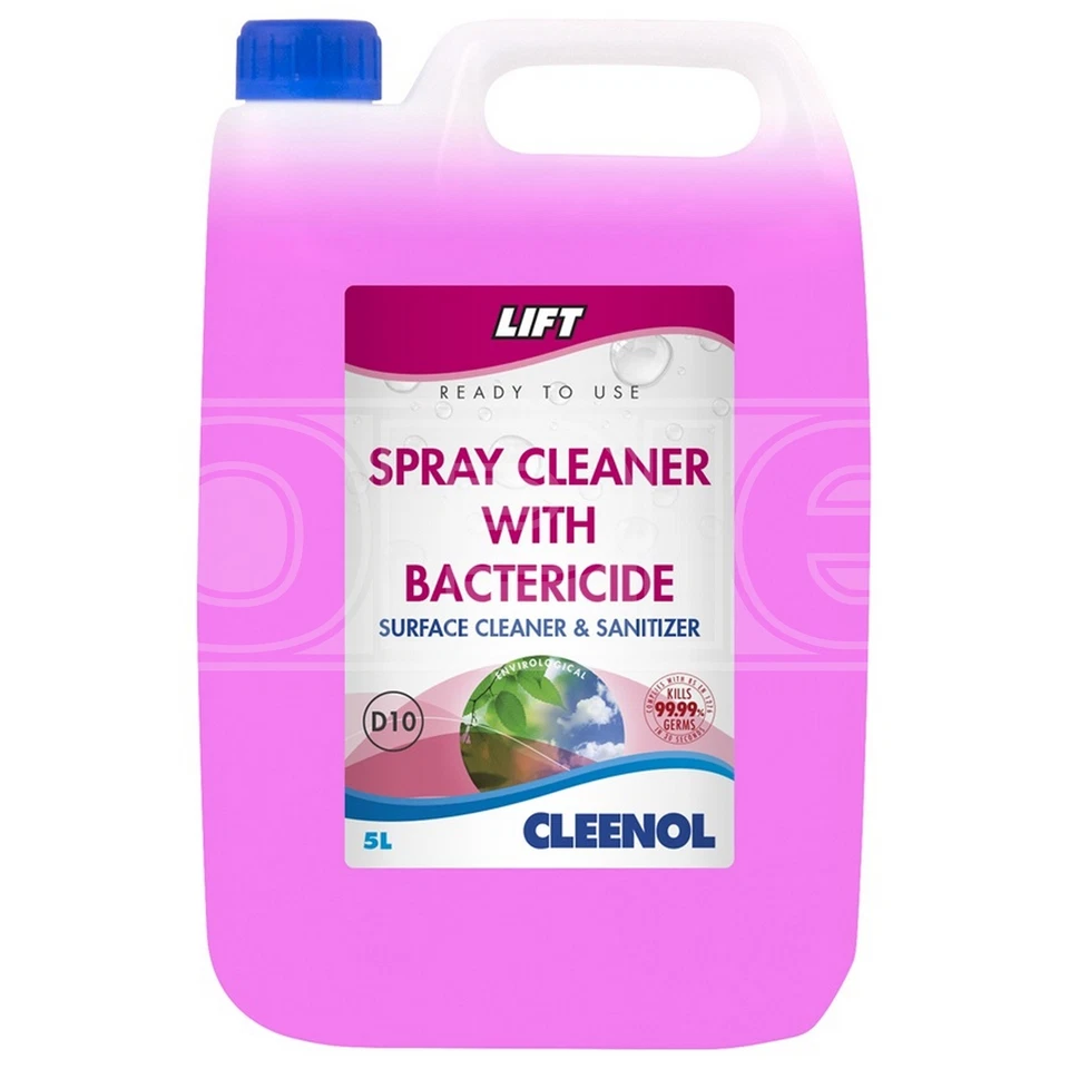 Lift Spray Cleaner With Bactericide Sanitizer 5 Litres - Cleenol 053212X5