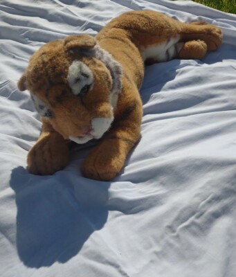 Vtg Big Westcliff Collection Realistic Tiger Plush Made In Korea