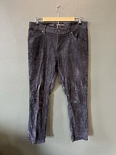 Michael Kors Mens Gray Corduroy Straight Leg Pants Grant Classic Fit 34 x 32