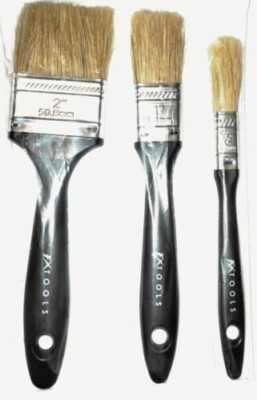 4x Paintbrush Pinsel Set Echthaar für Öl- und Wasserfarben 50mm 25mm 12.5mm