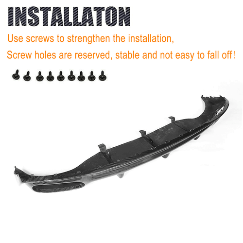 Difusor de carbono faldón trasero para Audi A7 S Line S7 Sportback 2011-14 - Imagen 11 de 12