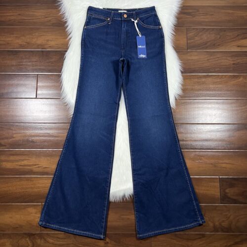 Wrangler Women's Size 27 X 34 Indigood Wanderer 622 Flare Denim Jeans