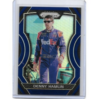 DENNY HAMLIN 2018 PRIZM RARE BLUE #26 18/99 